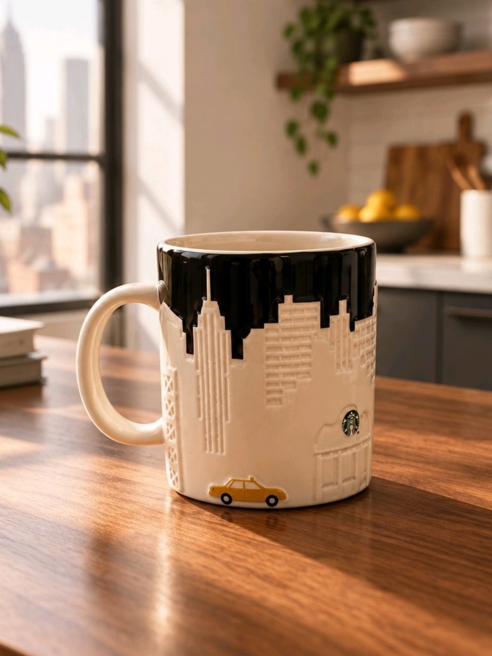 Starbucks New York City Collector Series 3D Relief Skyline Coffee Mug 2012